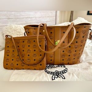 MCM Reversible Bag with Pouch